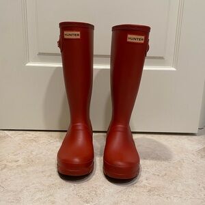 Red Hunter Rain Boots